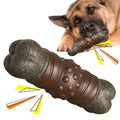 Tough rubber chew bone for aggressive chewers
