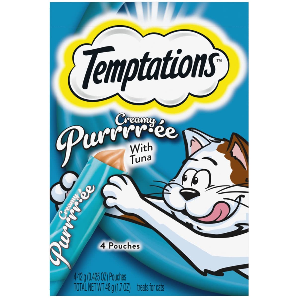Temptations Creamy Purée Tuna lickable cat treats